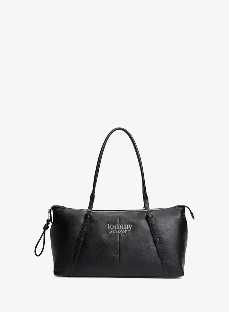 TOMMY JEANS Pebble Grain Metal Logo Tote Bag